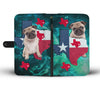 Awesome Pug Dog Print Wallet CaseTX State