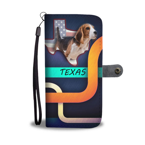 Cute Beagle Print Wallet CaseTX State