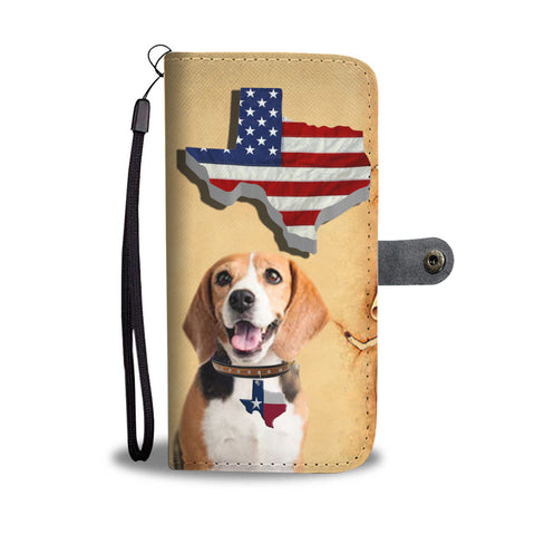 Amazing Beagle Print Wallet CaseTX State