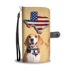 Amazing Beagle Print Wallet CaseTX State