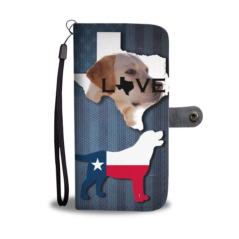 Amazing Labrador Retriever Dog Love Print Wallet CaseTX State