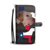 Lovely Labrador Print Wallet CaseTX State