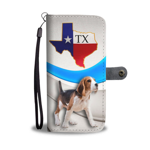 Beagle Walking Print Wallet CaseTX State