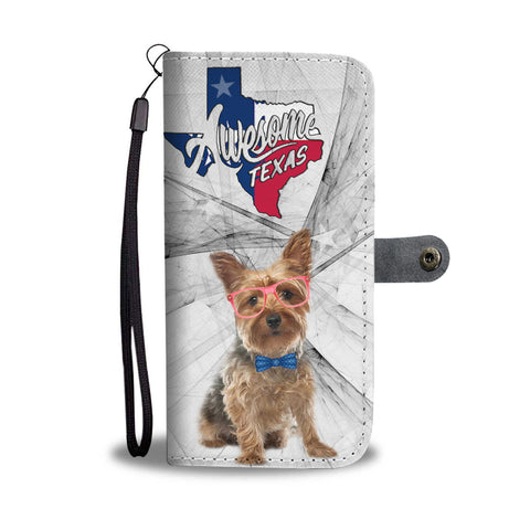 Yorkshire Terrier (Yorkie) Print Wallet CaseTX State