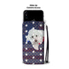 Cute Poodle Dog Print Wallet CaseTX State