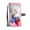 Lovely Bichon Frise Wallet Case TX State