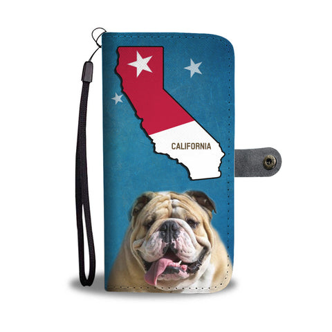 Bulldog Print Wallet CaseCA State