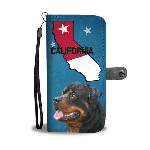 Rottweiler Print Wallet CaseCA State