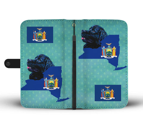 Newfoundland Dog Print Wallet CaseNY State