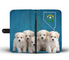 Bichon Frise Puppies Print Wallet CaseNV State