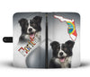 Border Collie Print Wallet CaseFL State