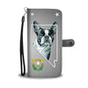 Cute Boston Terrier Print Wallet Case NV State