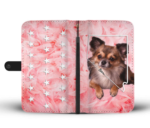 Lovely Chihuahua Print Wallet CaseNV State