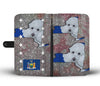 Cute Poodle Dog Print Wallet CaseNY State