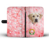 Cute Labrador Retriever Print Wallet CaseNV State