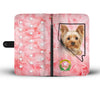 Yorkshire Terrier On Pink Print Wallet Case NV State