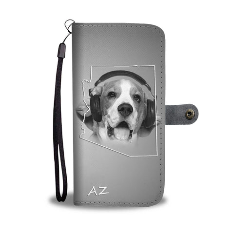 Beagle Dog Print Wallet CaseAZ State