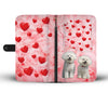 Lovely Bichon Frise Print Wallet CaseAZ State