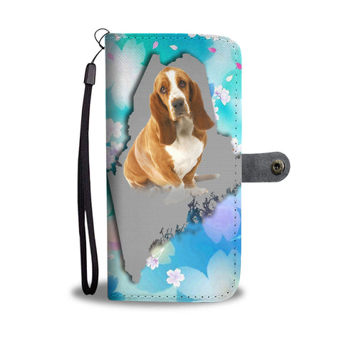 Basset Hound Dog Print Wallet CaseME State