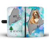 Basset Hound Dog Print Wallet CaseME State