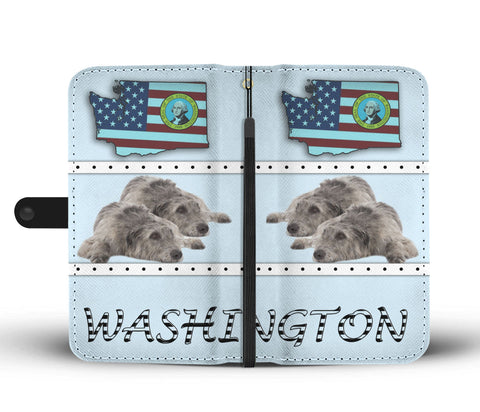 Irish Wolfhound Print Wallet CaseWA State