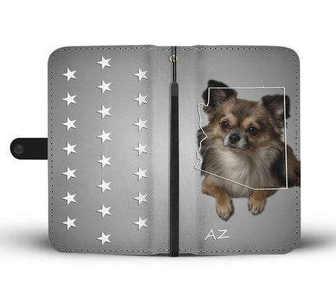 Chihuahua Print Wallet CaseAZ State