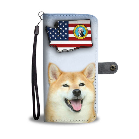 Shiba Inu Print Wallet CaseWA State