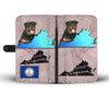 Rottweiler Dog Print Wallet CaseVA State