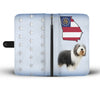 Bearded Collie Print Wallet CaseGA State