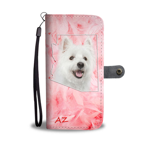 West Highland White Terrier Print Wallet CaseAZ State