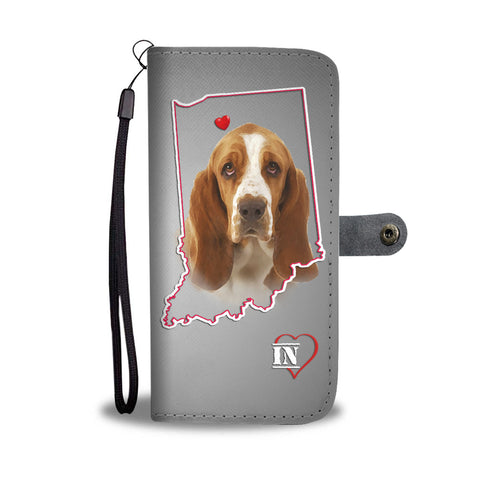 Basset Hound Print Wallet CaseIN State