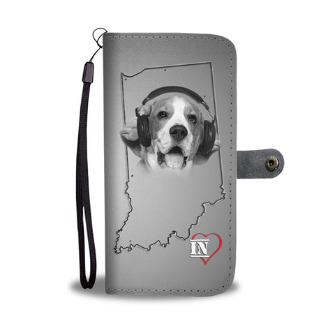 Beagle Print Wallet CaseIN State