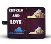 Golden Retriever Dog Art Print Wallet CaseVA State