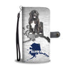 Newfoundland Dog Print Wallet CaseAK State