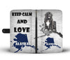 Newfoundland Dog Print Wallet CaseAK State