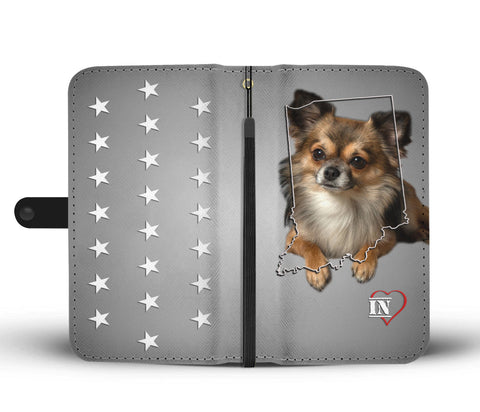 Cute Chihuahua Print Wallet CaseIN State