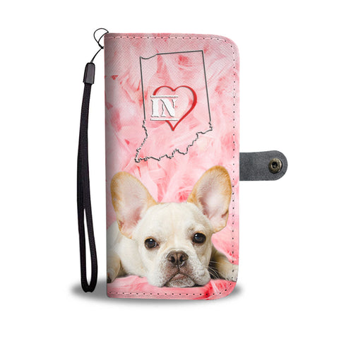 Lovely French Bulldog Print Wallet Case IN State