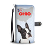 Boston Terrier Print Wallet CaseOH State