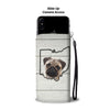 Cute Pug Print Wallet CaseOH State