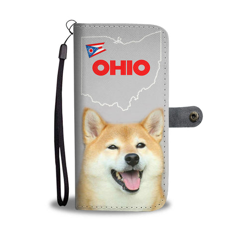 Shiba Inu Print Wallet CaseOH State