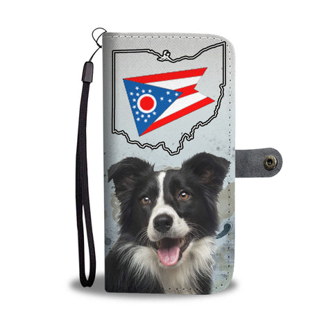 Border Collie Print Wallet CaseOH State