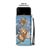 Golden Retriever Dog Print Wallet CaseAK State