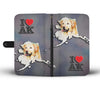 Labrador Retriever Dog Print Wallet CaseAK State