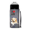 Labrador Retriever Dog Print Wallet CaseAK State