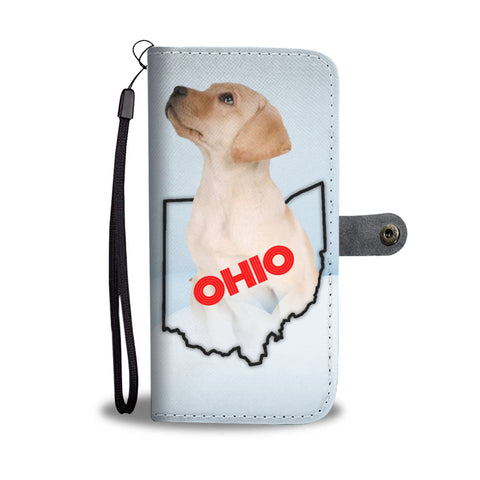 Labrador Retriever Print Wallet CaseOH State