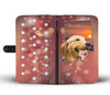 Lovely Golden Retriever Print Wallet CaseIN State