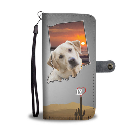 Labrador Retriever Print Wallet CaseIN State