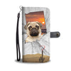 Amazing Pug Print Wallet CaseIN State