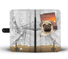 Amazing Pug Print Wallet CaseIN State