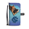 German Shepherd Dog Print Wallet CaseSC State